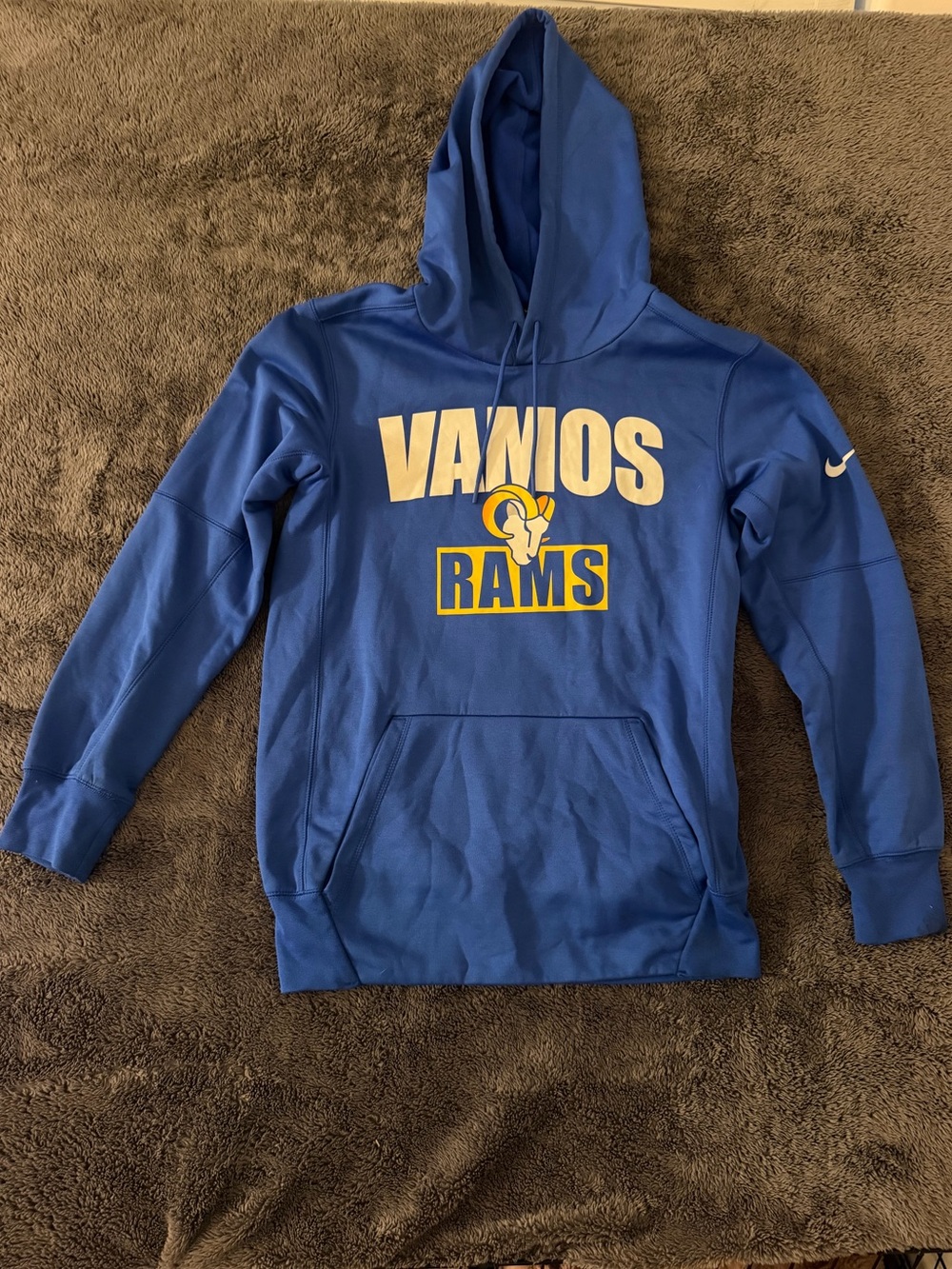 Nike Blue Vanios Rams Pullover Hoodie